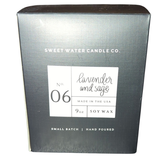 Lavender and Sage Soy Wax Candle - Picture 1 of 3